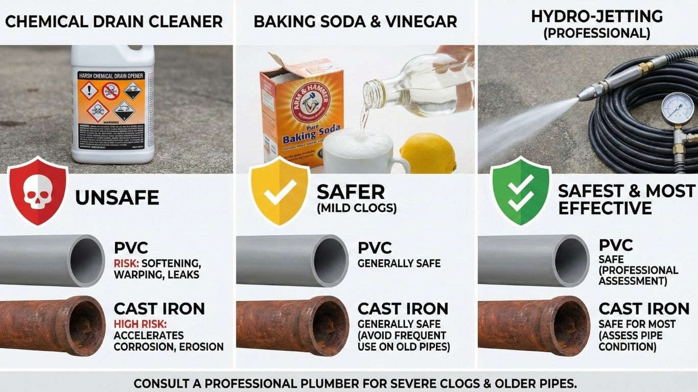 The Long-Term Effects of Using Chemical Drain Cleaners on Your Sewer Lines